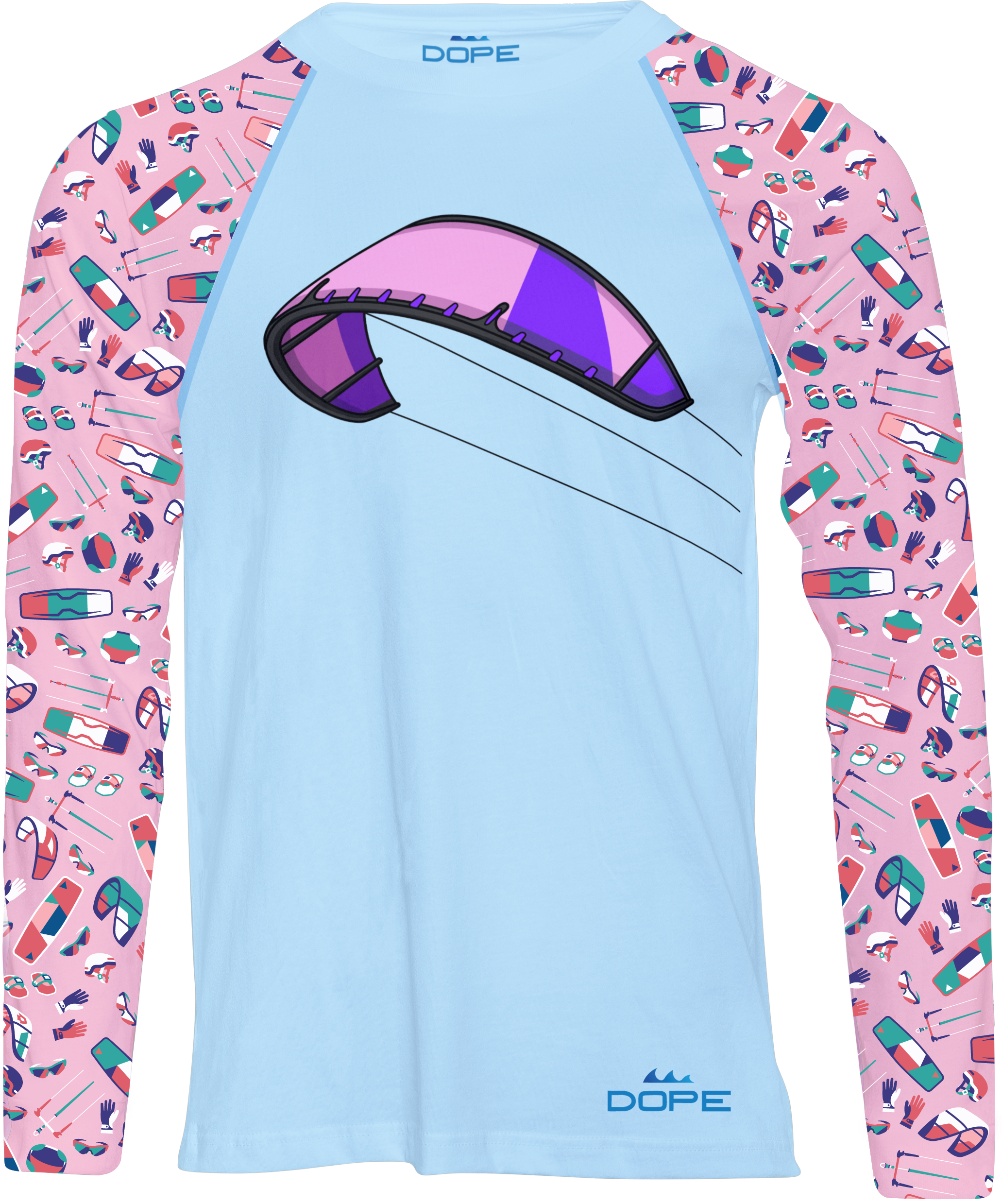 Kitesurfing - Long Sleeve Performance Female T-shirt